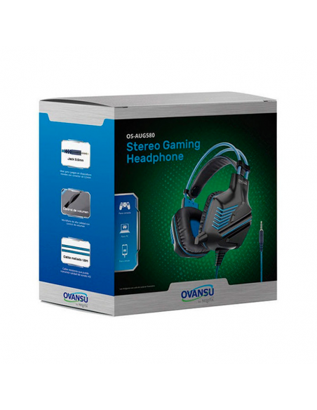 Auricular gaming bluetooth PC + Cel y cableado PS4, con leds y microfono  NSAUGB35